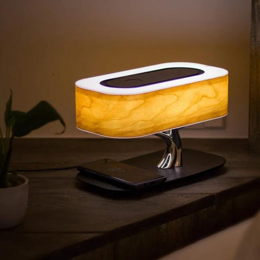 Lampe Arbre de Vie – Luminaire Design avec Chargeur Sans Fil et Enceinte Bluetooth